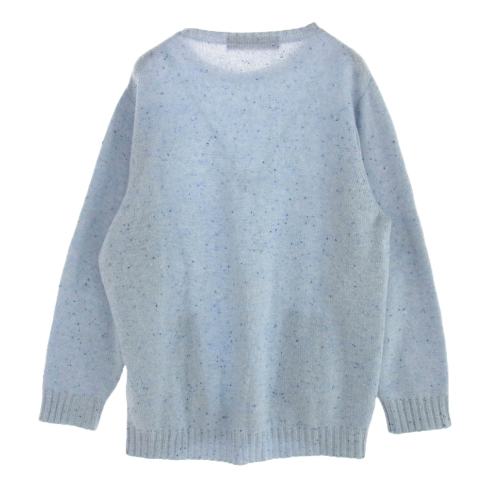 THE ELDER STATESMAN エルダー ステイツマン 6120801001884 カシミヤ ニット セーター ライトブルー系 S【中古】