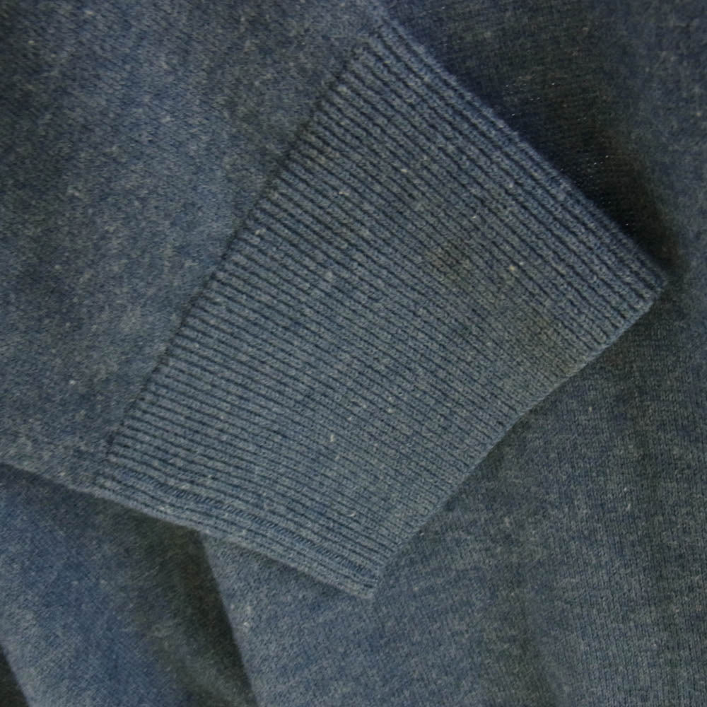 Loro Piana ロロピアーナ カシミヤ Vネック ニット ブルー系 46【中古】