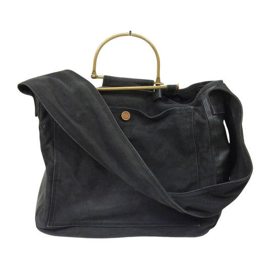 PORTER ポーター × ROCK STEADY ロックステディ ナイロンキャンバス ショルダーバッグ ブラック系【中古】