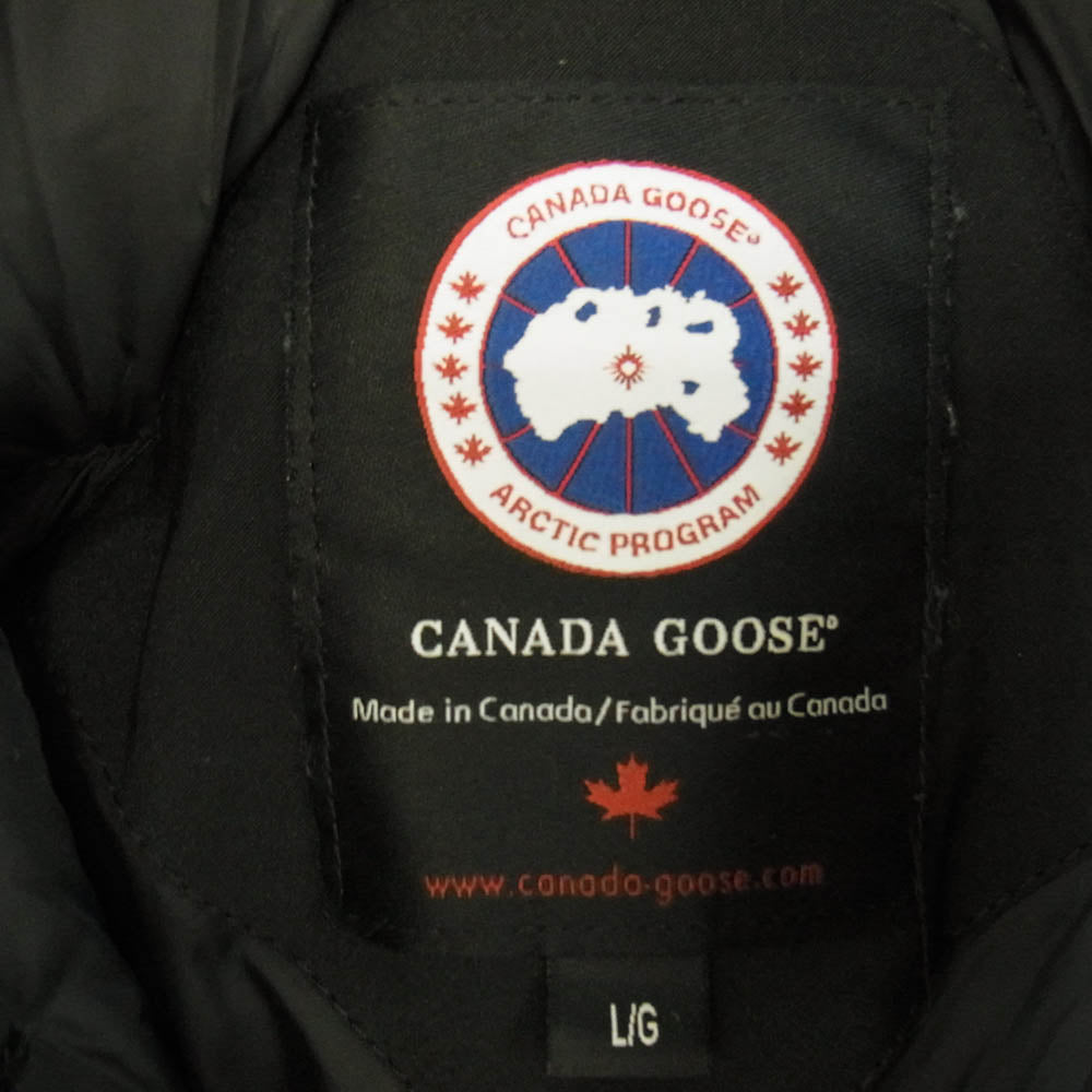 CANADA GOOSE カナダグース 3438JM 国内正規品 グリフィンインターナショナル JASPER PARKA ジャスパー パーカ ダウン ジャケット ブラック L ブラック系 L【中古】