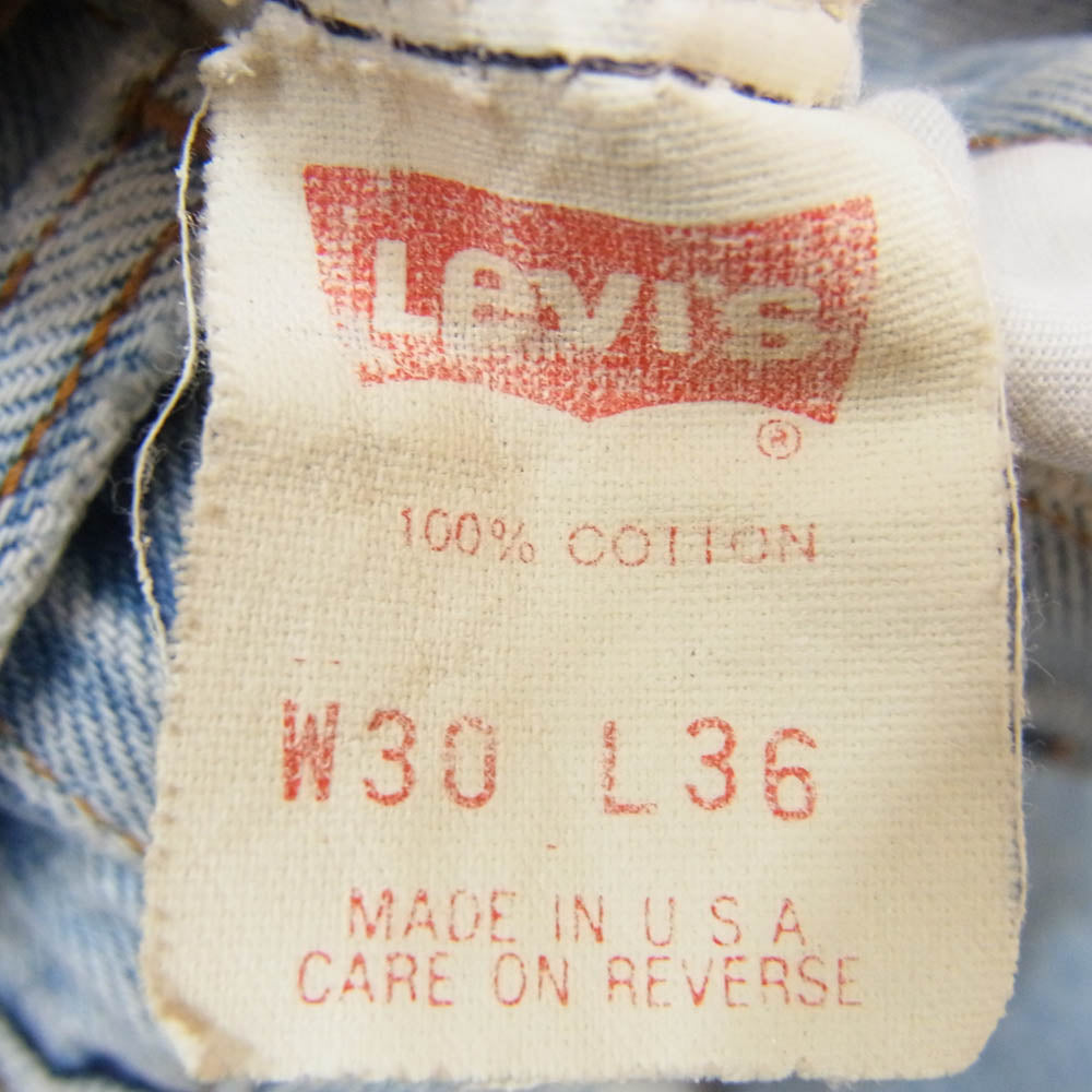 Levi's リーバイス 90s バレンシア製 501 ボタン裏刻印555 レギュラー デニム パンツ インディゴブルー系 30【中古】