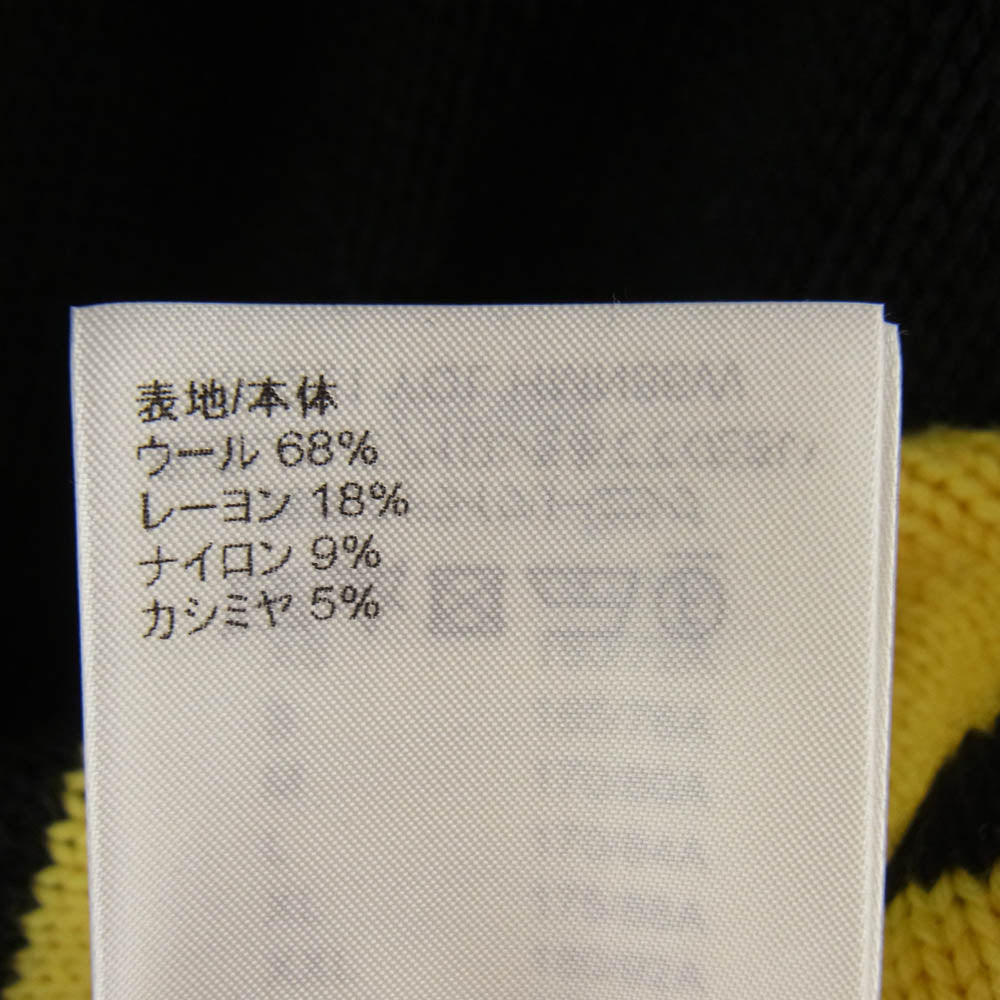 LOUIS VUITTON ルイ・ヴィトン 22SS RM221 YQL HMN86W LV インタルシア フットボール Vネック ニットセーター ブラック系 イエロー系 L【中古】