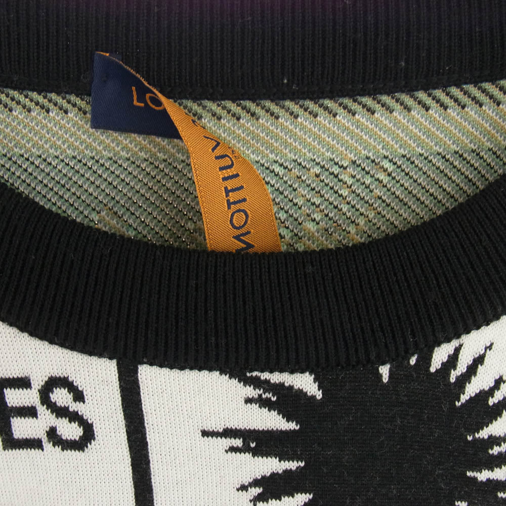 LOUIS VUITTON ルイ・ヴィトン 24SS RM241M CZU HQN32W ファンジン モチーフ マルチ ロゴ ニットセーター マルチカラー系 XL【中古】