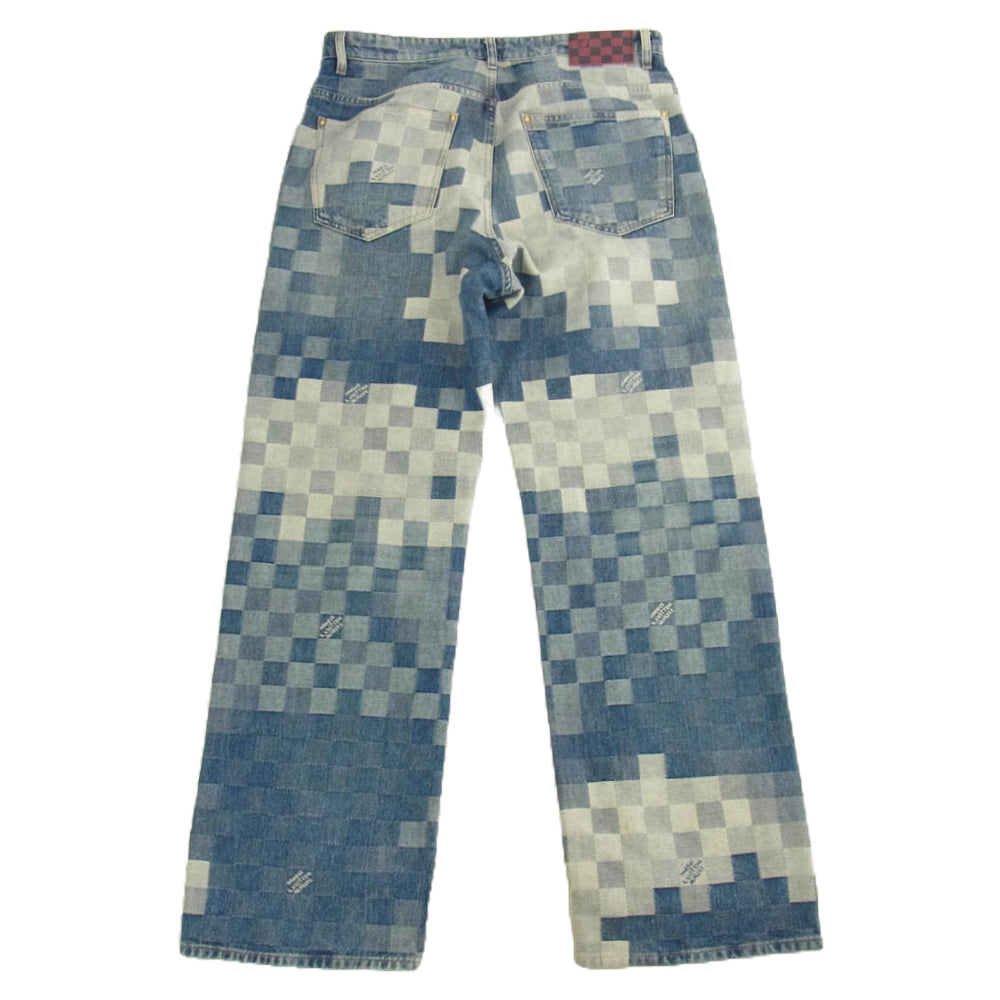 LOUIS VUITTON ルイ・ヴィトン 24SS RM241GCO HQD87W ダミエ デニム スケート デニム パンツ インディゴブルー系 32【中古】