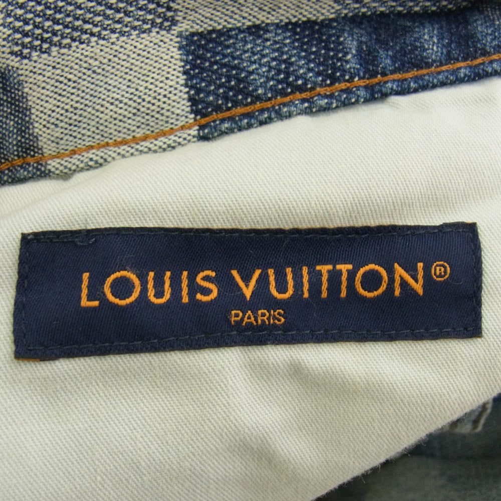LOUIS VUITTON ルイ・ヴィトン 24SS RM241GCO HQD87W ダミエ デニム スケート デニム パンツ インディゴブルー系 32【中古】