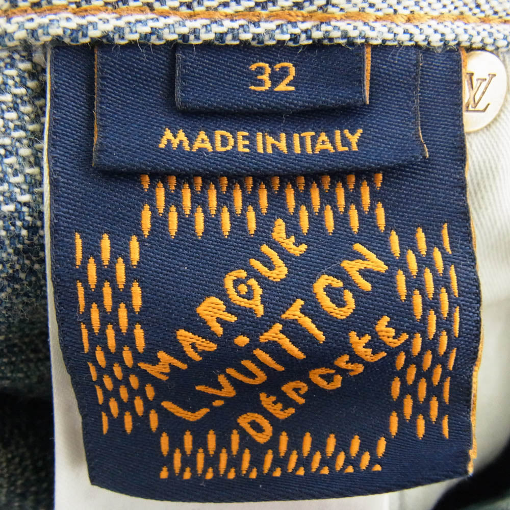 LOUIS VUITTON ルイ・ヴィトン 24SS RM241GCO HQD87W ダミエ デニム スケート デニム パンツ インディゴブルー系 32【中古】