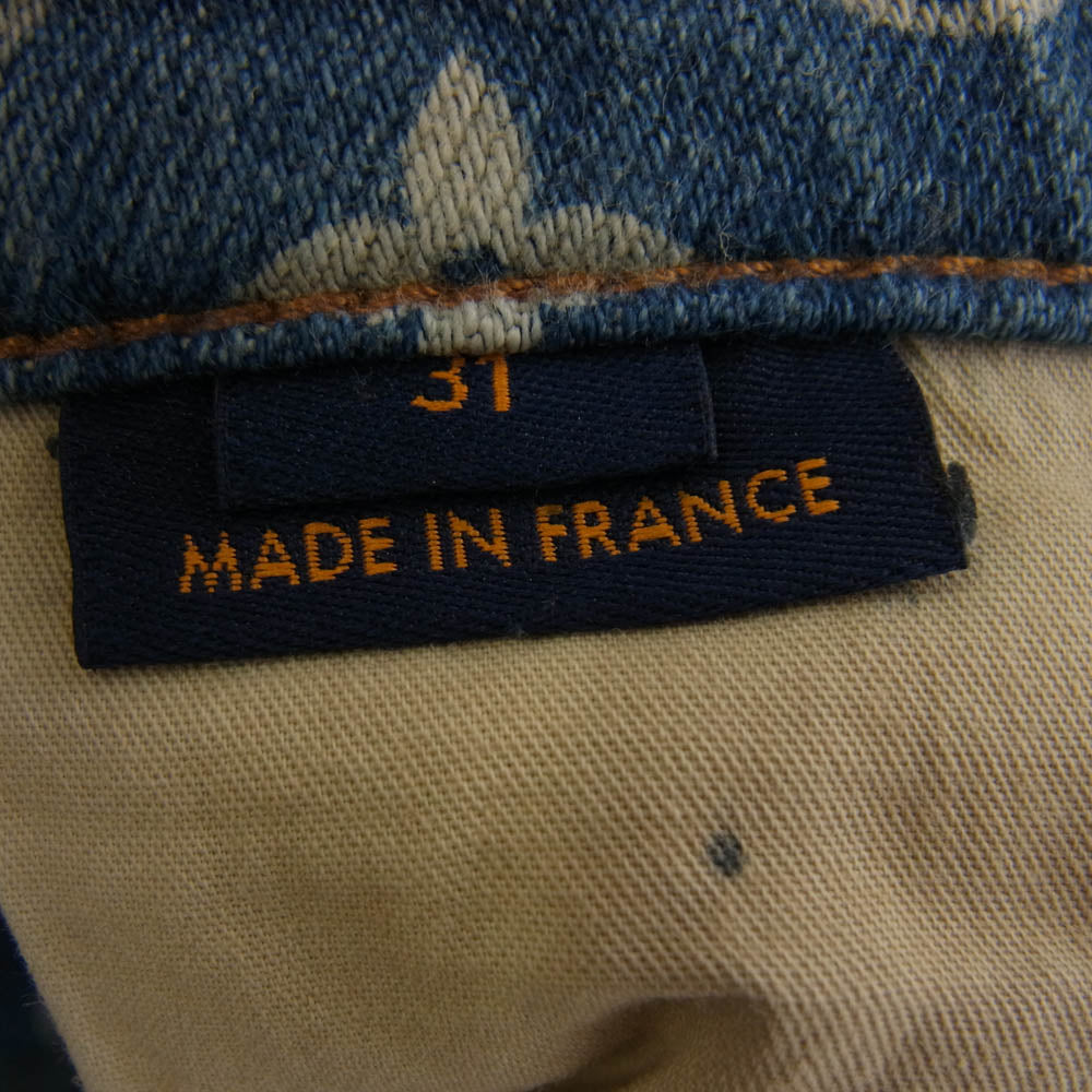 LOUIS VUITTON ルイ・ヴィトン 22AW RM222 JF0 HND90W デストロイ ベルボトム カーペンター デニム パンツ インディゴブルー系 マルチカラー系 31【中古】