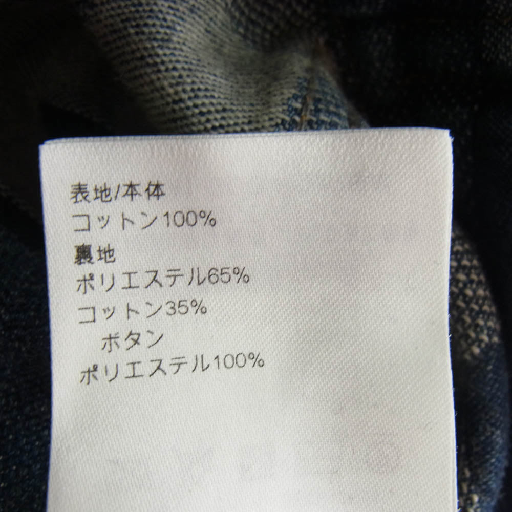 LOUIS VUITTON ルイ・ヴィトン 24SS RM241 GCO HQA76W ダミエ クラシック デザイン デニム ジャケット インディゴブルー系 50【中古】