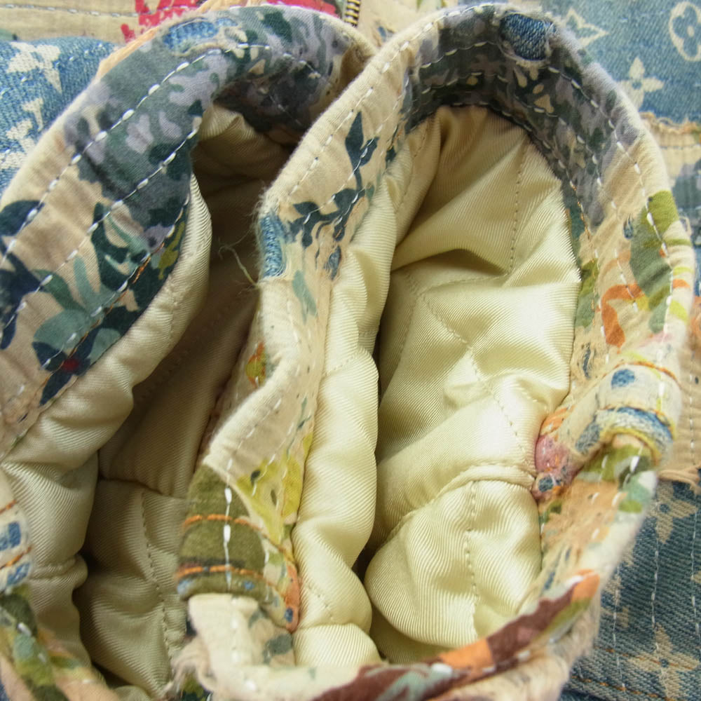 LOUIS VUITTON ルイ・ヴィトン 22AW RM222 JF0 HNA90W デストロイ ワークウェア デニム ジャケット インディゴブルー系 マルチカラー系 48【中古】