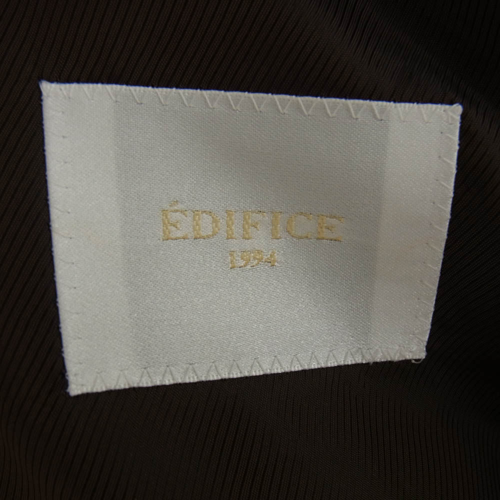 EDIFICE エディフィス 21-020-320-0000-4-0 GY70 カシミア混 ウール チェスター コート ブラウン系 48 ブラウン系 48【中古】
