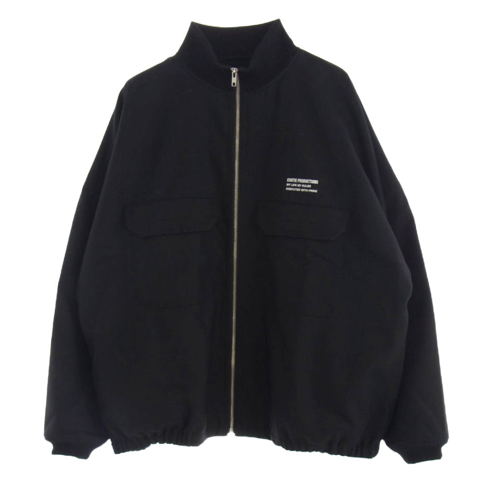 COOTIE クーティー 22AW CTE-22A209 Wool Saxony Track Jacket Black ウールサキソニー トラックジャケット ブラック系 L ブラック系 L【中古】