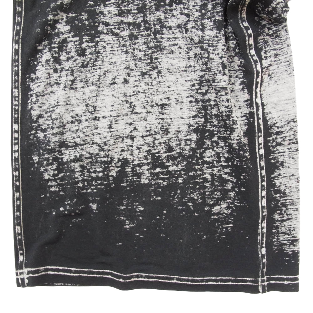 DIESEL ディーゼル A14750 P-LEO-DEV TROUSERS バーンアウトトラウザー スウェット パンツ ブラック系 M【極上美品】【中古】