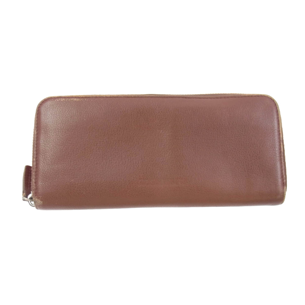 JIL SANDER ジルサンダー zip around ラウンドジップ ウォレット 長財布 ブラウン系【中古】