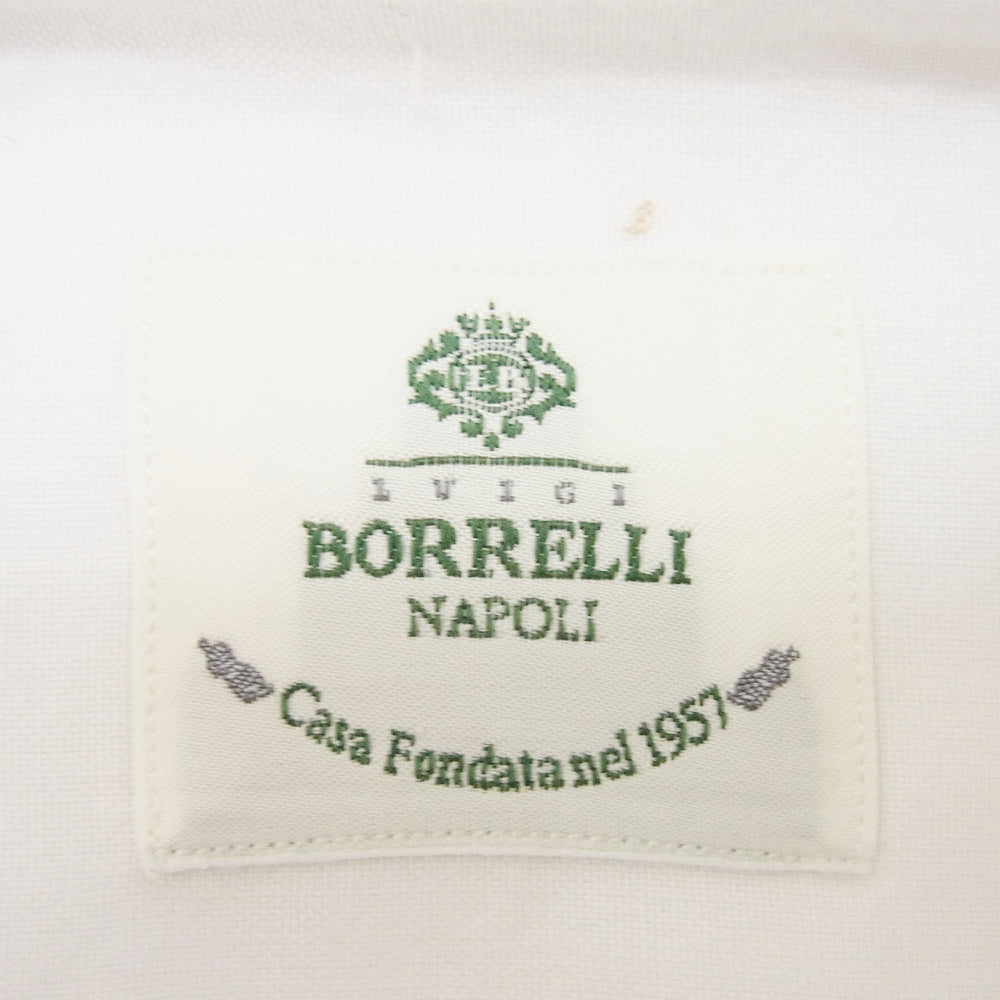 Luigi Borrelli ルイジ・ボレッリ ワイドカラー  シャツ ドレスシャツ 白系 ホワイト系 16 1/2【中古】