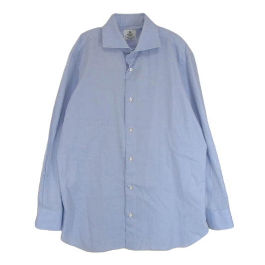 Luigi Borrelli ルイジ・ボレッリ ワイドカラー  シャツ ドレスシャツ 青系 ブルー系 16 1/2【中古】