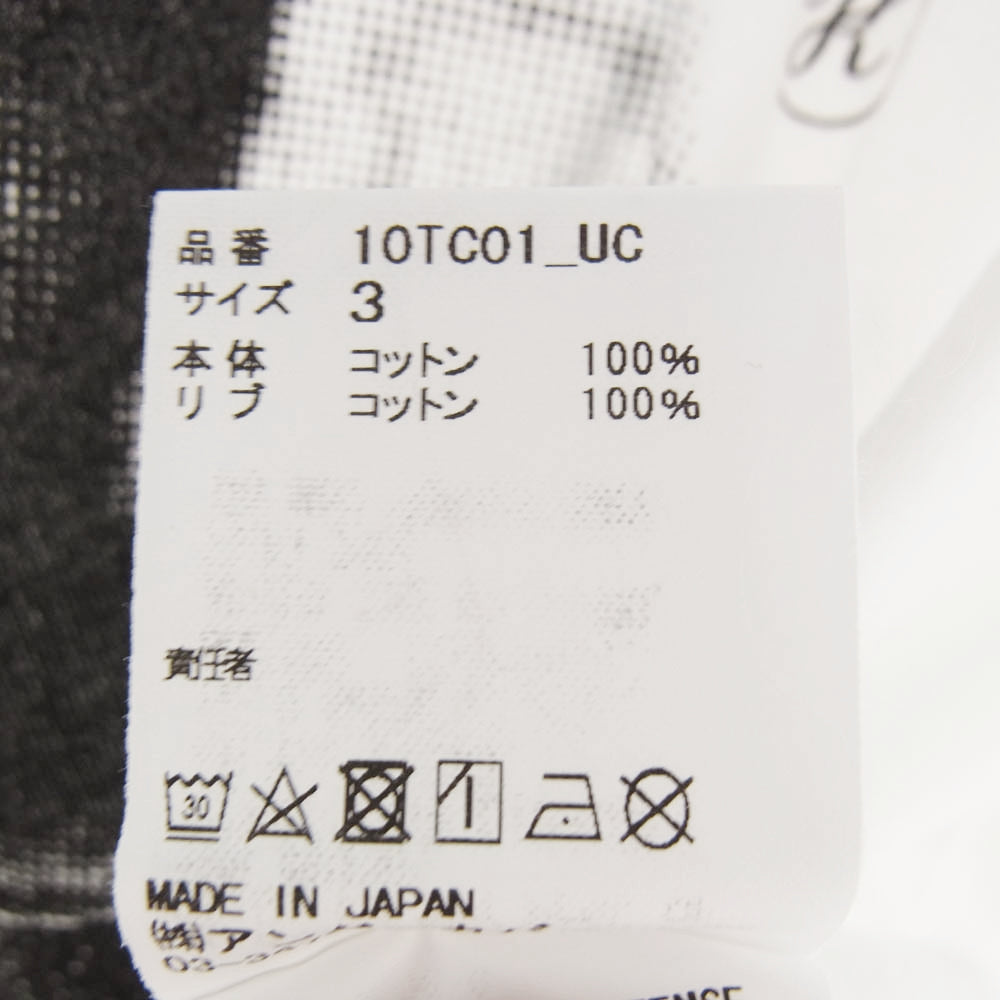 UNDERCOVER アンダーカバー 10TC01-UC × KIJIMA TAKAYUKI T shirt キジマ タカユキ Tシャツ ホワイト系 3【極上美品】【中古】
