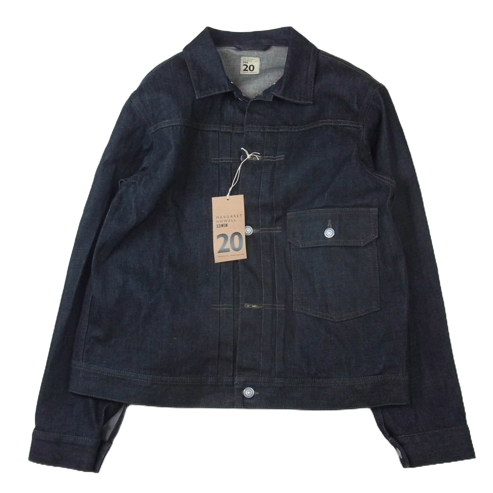 MARGARET HOWELL マーガレットハウエル 579-3125003 × EDWIN エドウィン ORGANIC COTTON DENIM デニム ジャケット インディゴブルー系 40【極上美品】【中古】