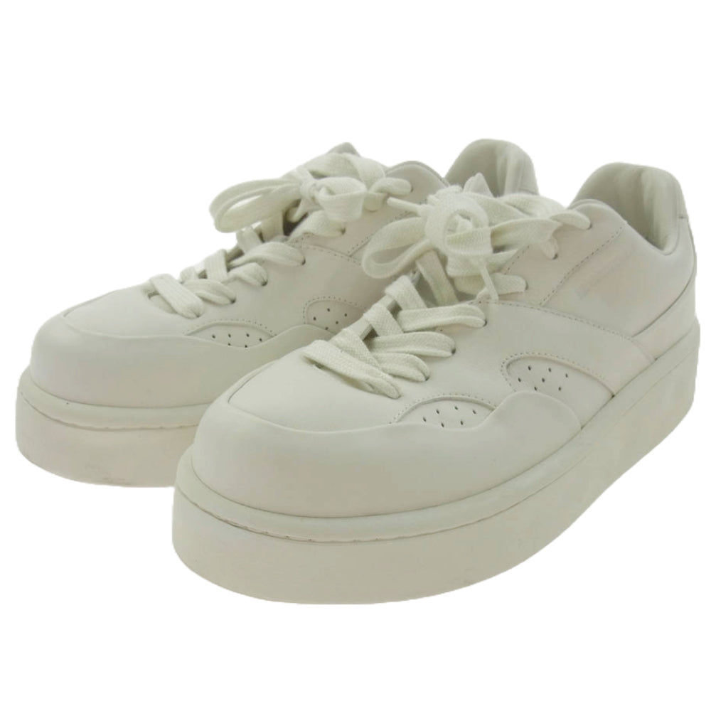 JIL SANDER ジルサンダー J33WS0026 SNEAKER LOW レザー ローカット スニーカー ホワイト系 42【中古】