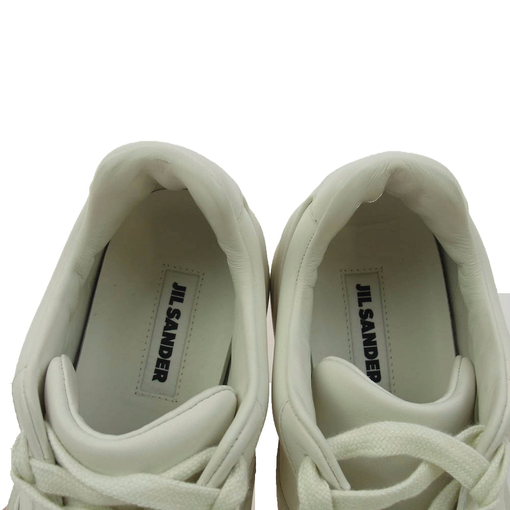 JIL SANDER ジルサンダー J33WS0026 SNEAKER LOW レザー ローカット スニーカー ホワイト系 42【中古】