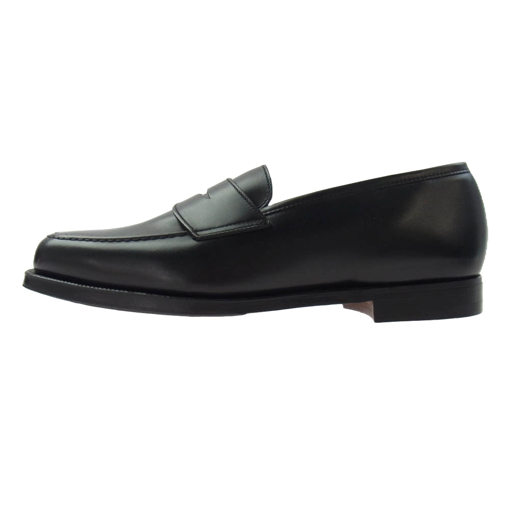 CROCKETT&JONES クロケットアンドジョーンズ 26224 BOSTON 2 ボストン コインローファー ブラック系 7E【極上美品】【中古】