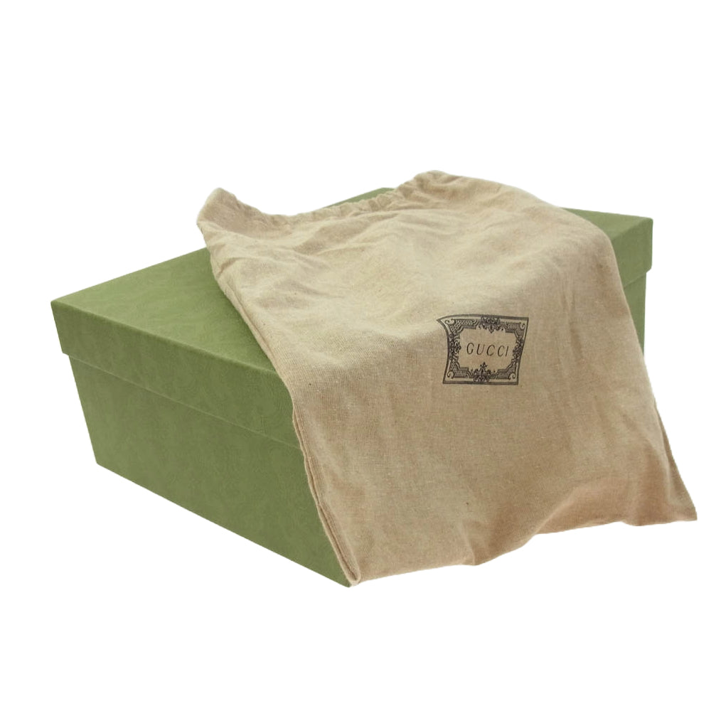 GUCCI グッチ 745999 TENNIS 1977 キャンバス ハイカットスニーカー ブラウン系 28cm【新古品】【未使用】【中古】