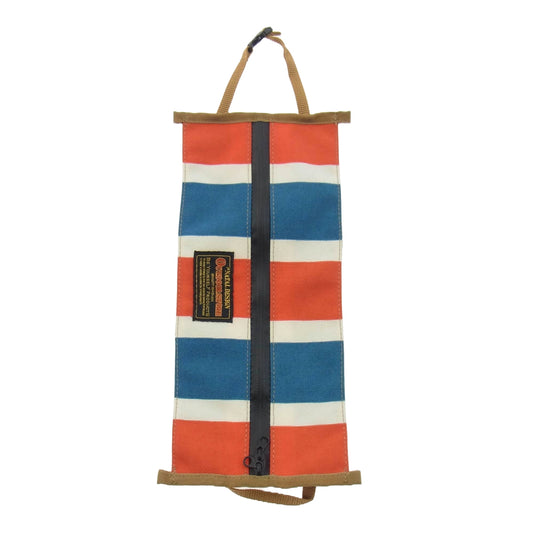 NATAL DESIGN ネイタルデザイン PAPER TOWEL PORCH RETRO STRIPE ペーパータオル ポーチ レトロストライプ レッド系 ブルー系【美品】【中古】