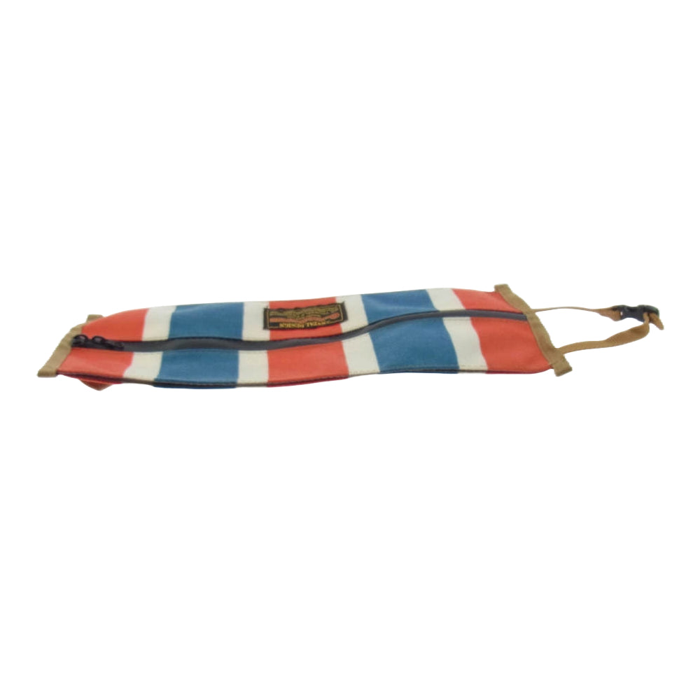NATAL DESIGN ネイタルデザイン PAPER TOWEL PORCH RETRO STRIPE ペーパータオル ポーチ レトロストライプ レッド系 ブルー系【美品】【中古】