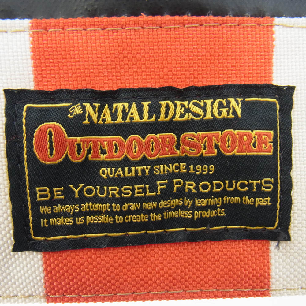 NATAL DESIGN ネイタルデザイン PAPER TOWEL PORCH RETRO STRIPE ペーパータオル ポーチ レトロストライプ レッド系 ブルー系【美品】【中古】