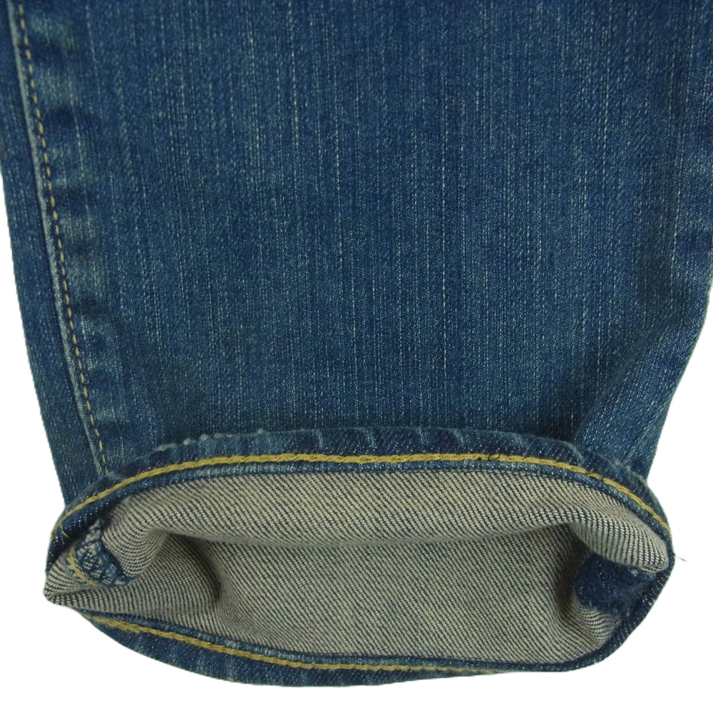 HYSTERIC GLAMOUR ヒステリックグラマー 0263AP22 スタッズ ダメージ加工 デニム パンツ インディゴブルー系 W32 L32【中古】