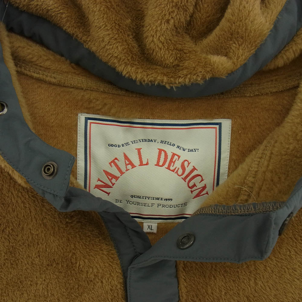 ネイタルデザイン ND-OS-103 BURLAP OUTFITTER バーラップアウトフィッター FLEECE FIELD PARKA フリース アノラック パーカー ブラウン系 XL【美品】【中古】