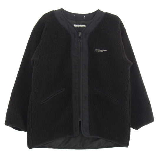 NEIGHBORHOOD ネイバーフッド 21AW 212TSNH-JKM09 LINER / E-JKT ボア フリース ライナー ジャケット ブラック系 L【中古】