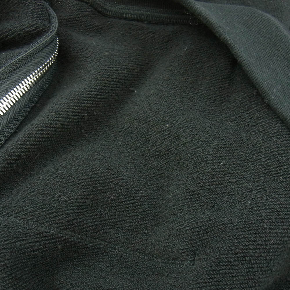 CHROME HEARTS クロムハーツ（原本無） 国内正規品 Y NOT CHプラス レザーパッチ クロスボールジップ ダガージップ スウェット フルジップ パーカー ブラック系 XL【中古】