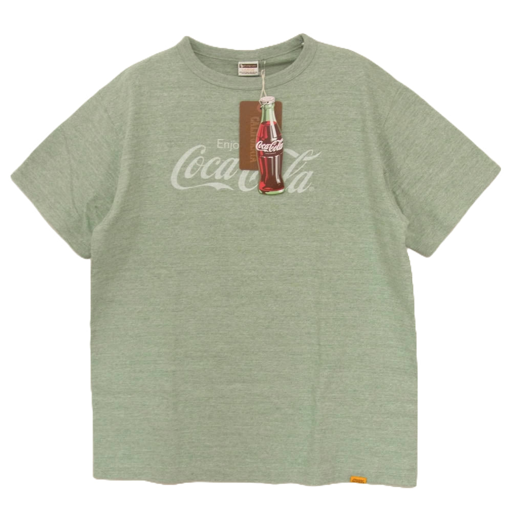 STANDARD CALIFORNIA スタンダードカリフォルニア COCA-COLA × SD 88/12 LOGO T Tシャツ グリーン系 L【新古品】【未使用】【中古】