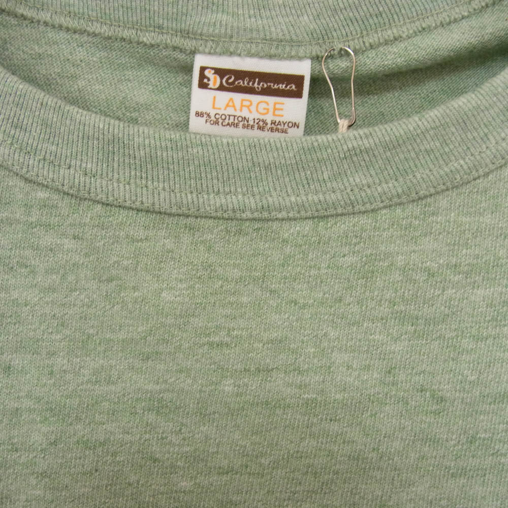 STANDARD CALIFORNIA スタンダードカリフォルニア COCA-COLA × SD 88/12 LOGO T Tシャツ グリーン系 L【新古品】【未使用】【中古】