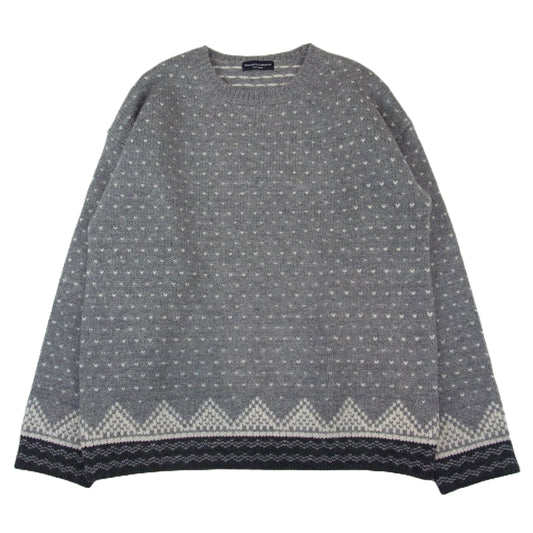 STANDARD CALIFORNIA スタンダードカリフォルニア SD Birds Eye Nordic Sweater バーズアイ ノルディック セーター ニット グレー系 M【極上美品】【中古】