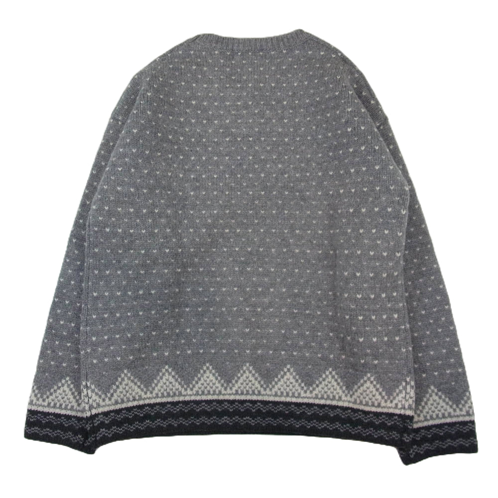STANDARD CALIFORNIA スタンダードカリフォルニア SD Birds Eye Nordic Sweater バーズアイ ノルディック セーター ニット グレー系 M【極上美品】【中古】