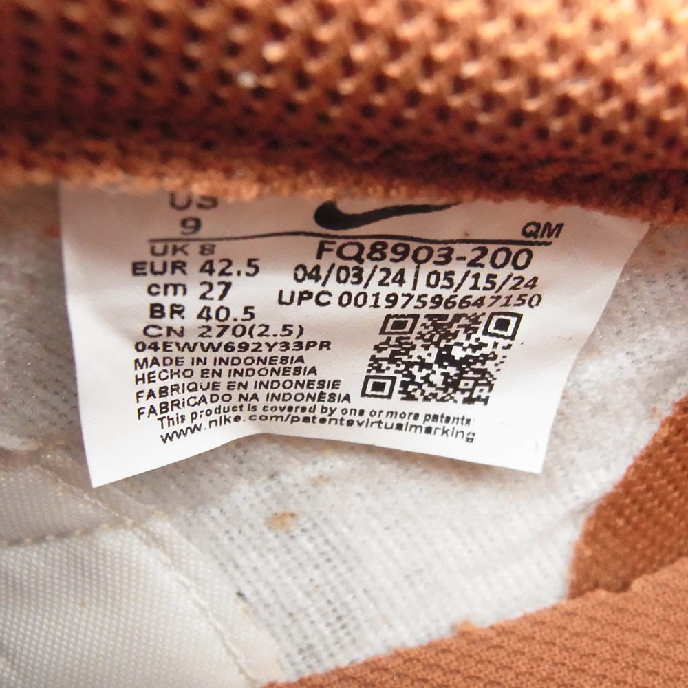 NIKE ナイキ FQ8903-200 Killshot 2 Dark Russet キルショット2 スニーカー ブラウン系 27cm【極上美品】【中古】