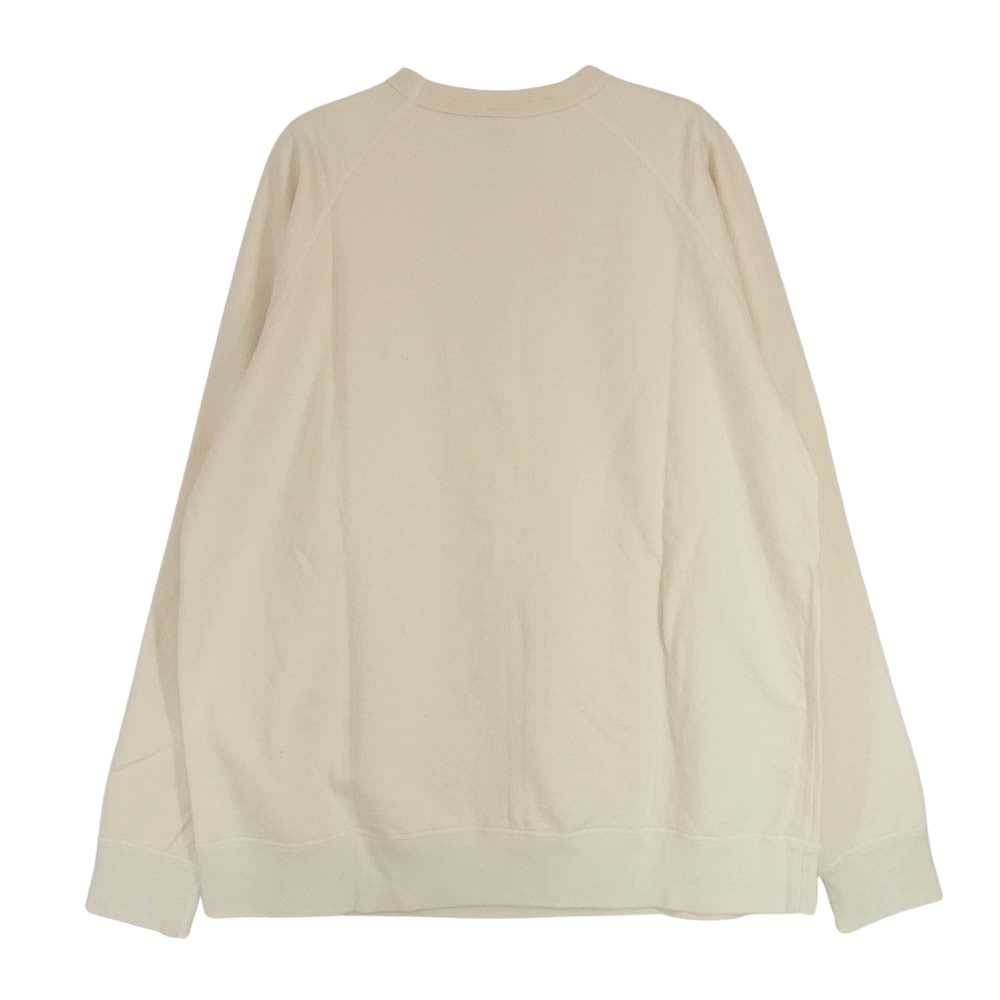 STANDARD CALIFORNIA スタンダードカリフォルニア 24AW SD Pima Cotton Crew Sweat ピマコットン スウェット オフホワイト系 L【美品】【中古】