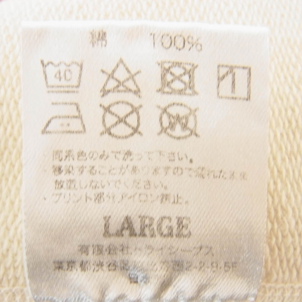 STANDARD CALIFORNIA スタンダードカリフォルニア 24AW SD Pima Cotton Crew Sweat ピマコットン スウェット オフホワイト系 L【美品】【中古】