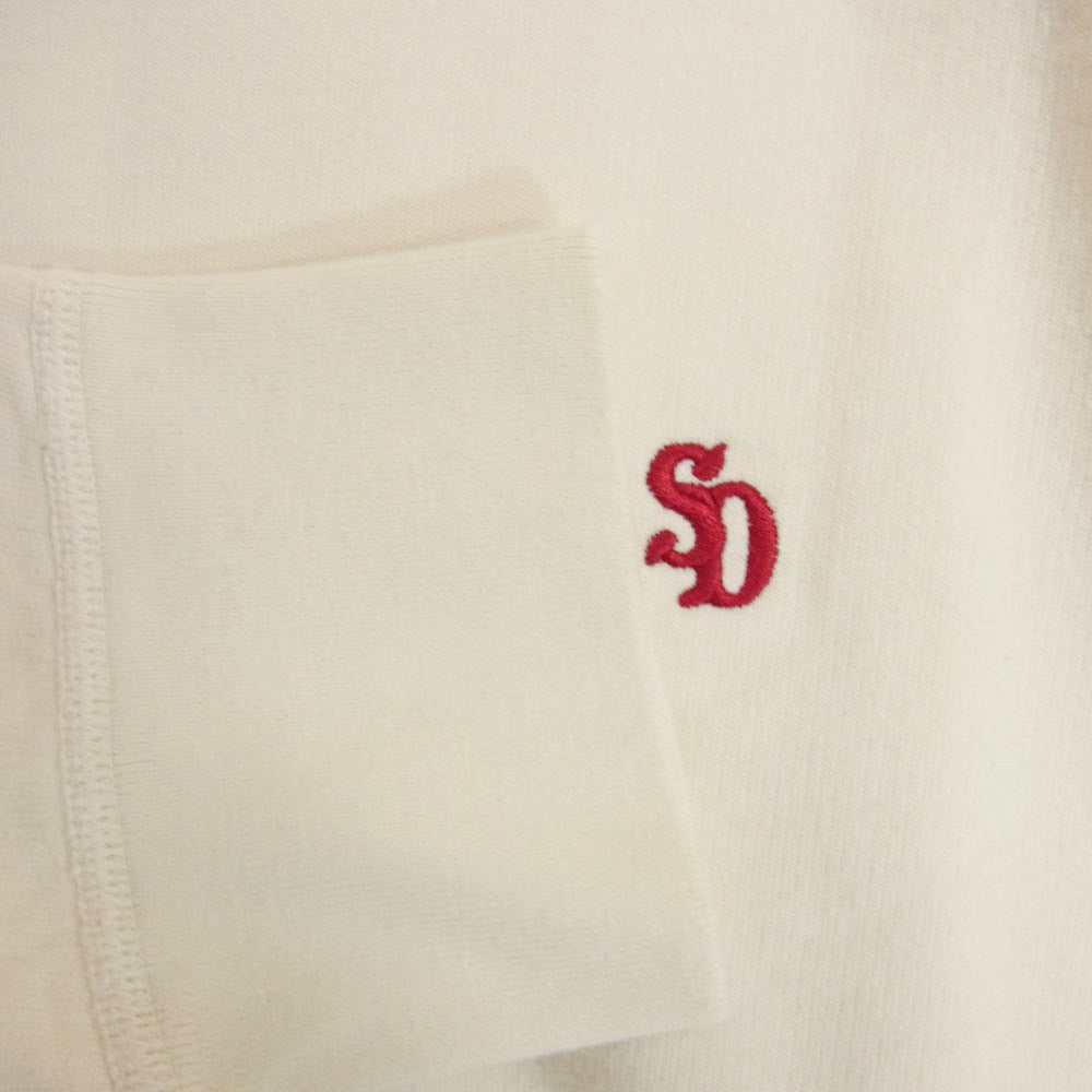 STANDARD CALIFORNIA スタンダードカリフォルニア 24AW SD Pima Cotton Crew Sweat ピマコットン スウェット オフホワイト系 L【美品】【中古】