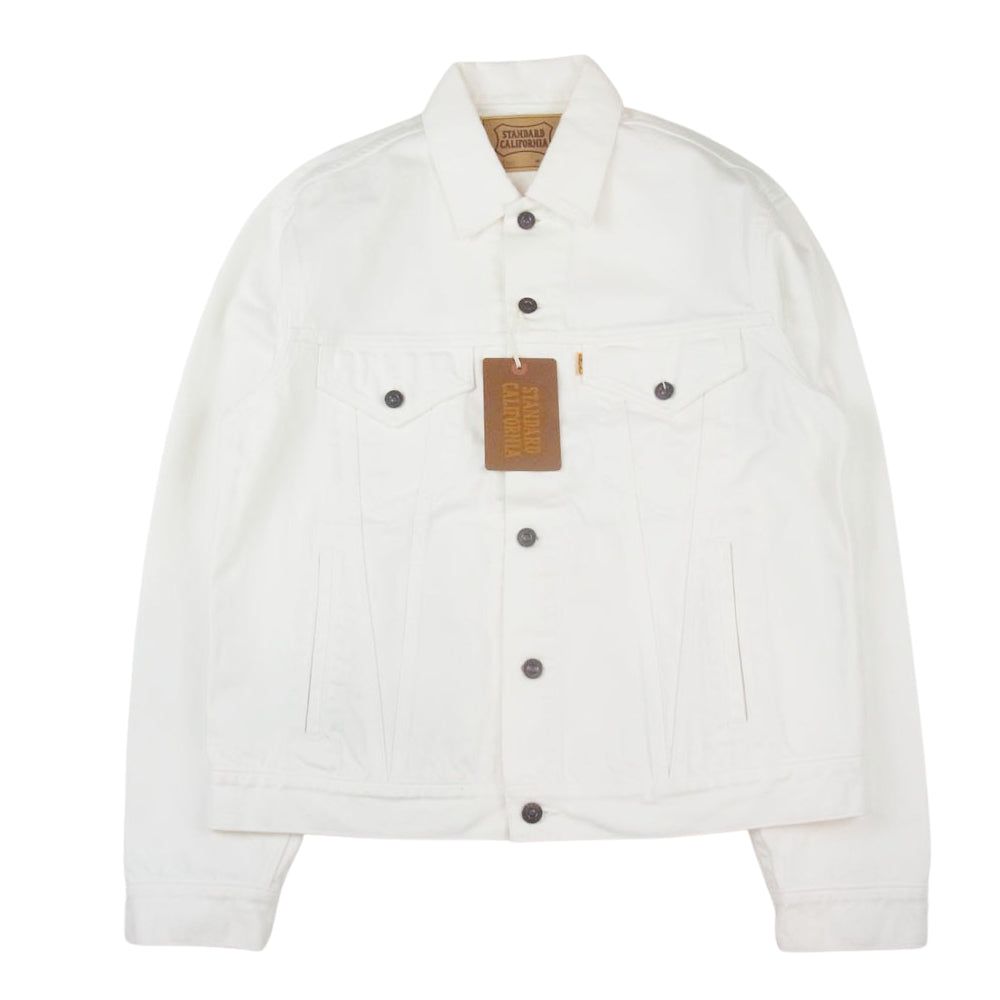 STANDARD CALIFORNIA スタンダードカリフォルニア SD DENIM JACKET S957 OW Vintage Wash ホワイトデニム ジャケット ホワイト系 W42【新古品】【未使用】【中古】
