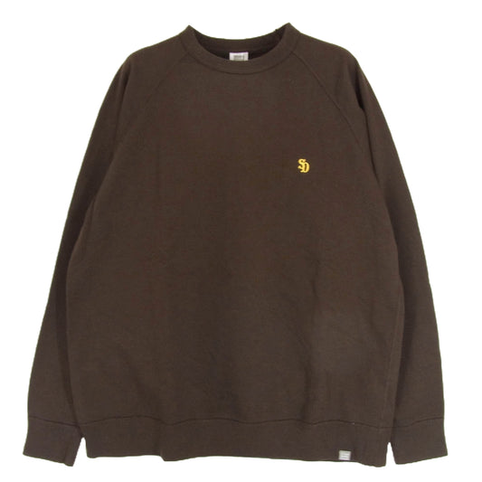 STANDARD CALIFORNIA スタンダードカリフォルニア 24AW SD Pima Cotton Crew Sweat ピマコットン スウェット ブラウン系 L【美品】【中古】