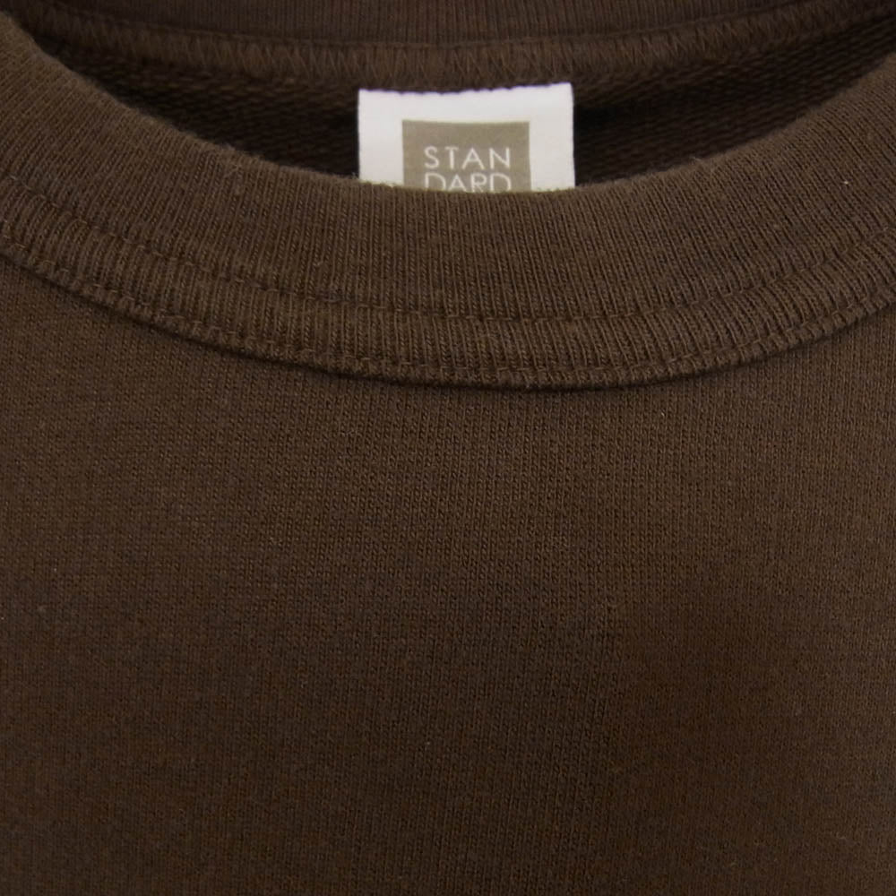 STANDARD CALIFORNIA スタンダードカリフォルニア 24AW SD Pima Cotton Crew Sweat ピマコットン スウェット ブラウン系 L【美品】【中古】