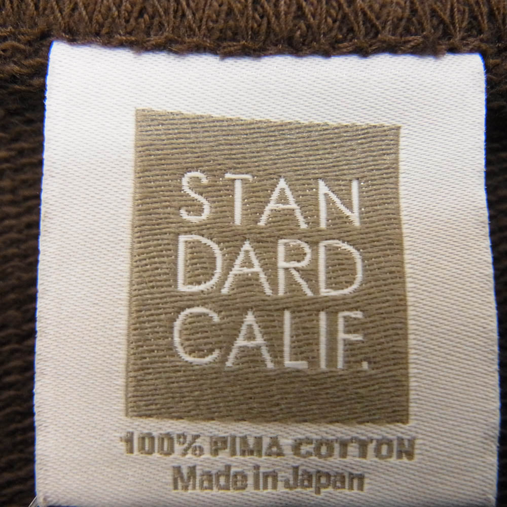 STANDARD CALIFORNIA スタンダードカリフォルニア 24AW SD Pima Cotton Crew Sweat ピマコットン スウェット ブラウン系 L【美品】【中古】