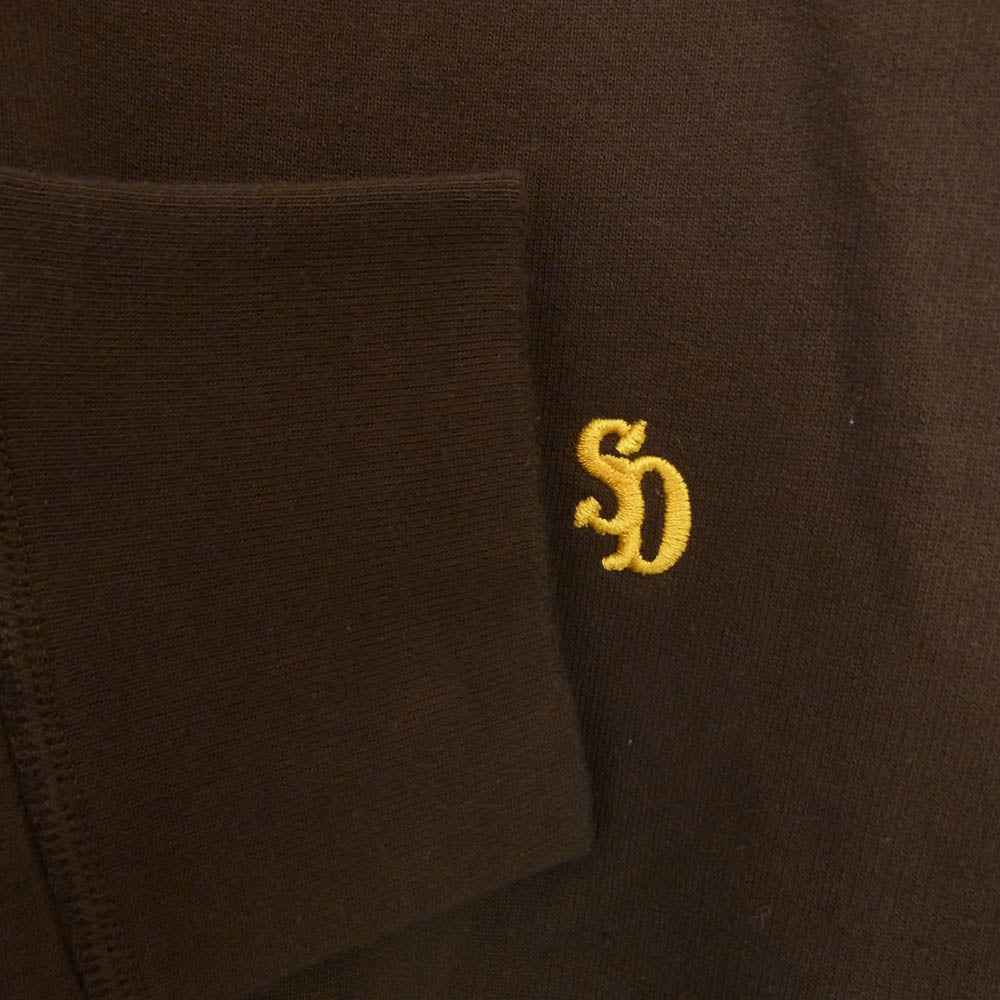 STANDARD CALIFORNIA スタンダードカリフォルニア 24AW SD Pima Cotton Crew Sweat ピマコットン スウェット ブラウン系 L【美品】【中古】
