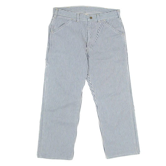 STANDARD CALIFORNIA スタンダードカリフォルニア BTPDC230 SD Painter Pants Vintage Wash Hickory Stripe ヴィンテージウォッシュ加工 ペインター ワーク パンツ ブルー系 32【美品】【中古】