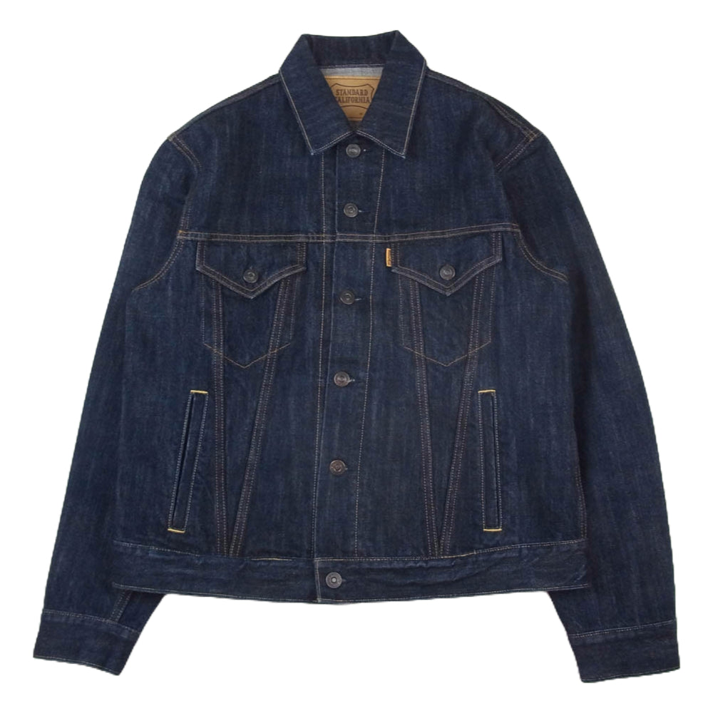 STANDARD CALIFORNIA スタンダードカリフォルニア SD Denim Jacket S957 One Wash ワンウォッシュ デニム ジャケット インディゴブルー系 W38【美品】【中古】