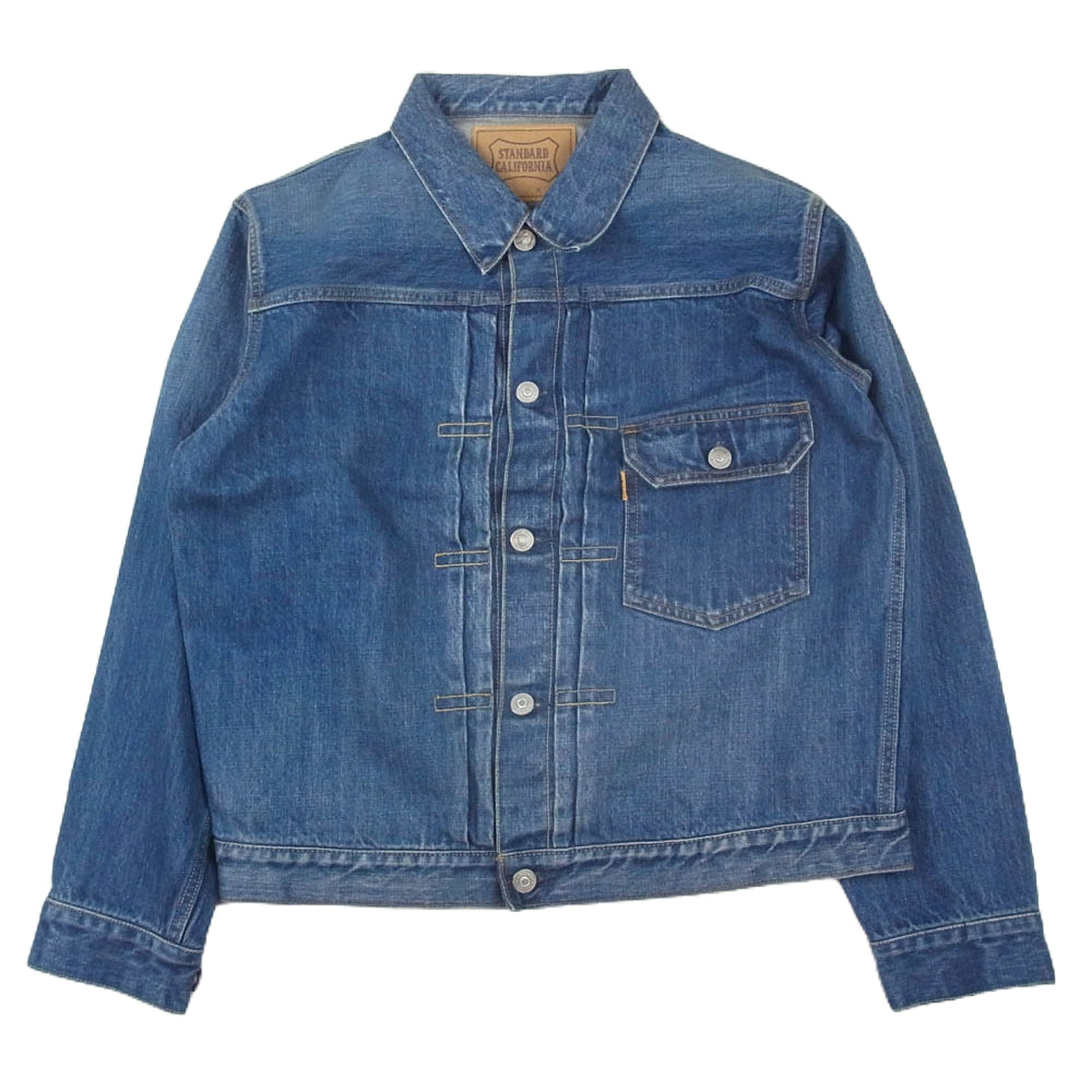 STANDARD CALIFORNIA スタンダードカリフォルニア SD Denim Jacket S996 Vintage Wash ヴィンテージ加工 デニム ジャケット インディゴブルー系 W38【美品】【中古】