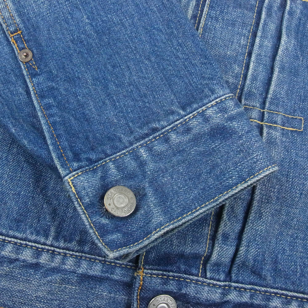 STANDARD CALIFORNIA スタンダードカリフォルニア SD Denim Jacket S996 Vintage Wash ヴィンテージ加工 デニム ジャケット インディゴブルー系 W38【美品】【中古】