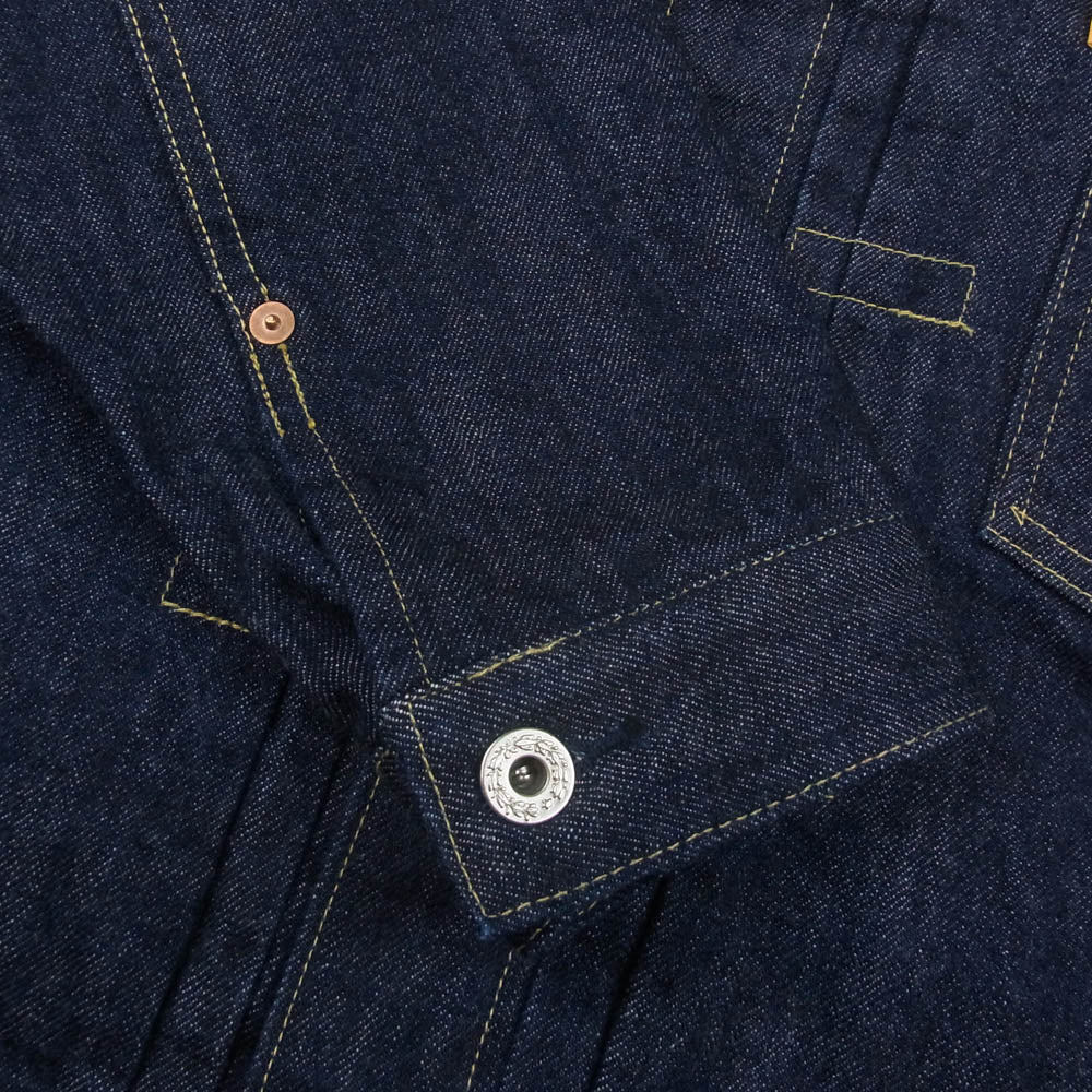 STANDARD CALIFORNIA スタンダードカリフォルニア Denim Jacket S996 WW Ⅱ OW 大戦モデル ワンウォッシュ デニム ジャケット インディゴブルー系 38【美品】【中古】